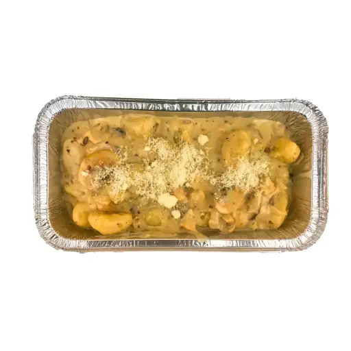 GNOCCHI CHAMPIGNONS - Gnocchi Champignons — Gnocchi a sýrová omáčka (3 druhy sýrů). Krémové a syté, přímo k vám domů. Objednej online!