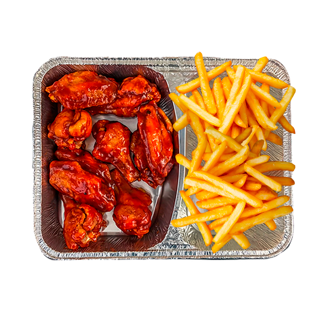 KŘIDÉLKA HONEY WINGS - Medová Křidélka + Hranolky - HONEY WINGS - Medová Křidélka + Hranolky — Porce medových křidélek + hranolky. Objednej online, dovezeme až k vám domů!
