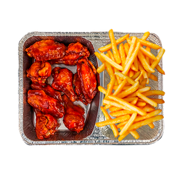 KŘIDÉLKA HONEY WINGS - Medová Křidélka + Hranolky - HONEY WINGS - Medová Křidélka + Hranolky — Porce medových křidélek + hranolky. Objednej online, dovezeme až k vám domů!