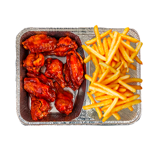 KŘIDÉLKA HONEY WINGS - Medová Křidélka + Hranolky - HONEY WINGS - Medová Křidélka + Hranolky — Porce medových křidélek + hranolky. Objednej online, dovezeme až k vám domů!