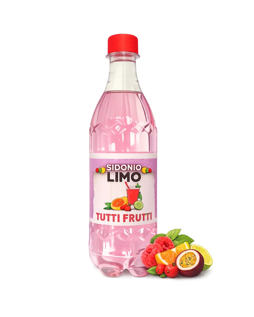 NÁPOJE SIDONIO LIMO TUTTI FRUTTI - SIDONIO LIMO TUTTI FRUTTI (0,5 l) — limonáda s příchutí tutti frutti. Skvělý doplněk k pizze, objednej online!