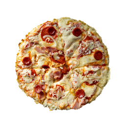 PIZZA 23 CASOLA - Pizza CASOLA — tomato, sýr, česnek, kysané zelí a slanina. Šťavnatá, čerstvá, přímo k vám domů. Objednej online!
