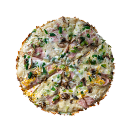 PIZZA 28 LA DESIRE - Pizza LA DESIRE — sýrový základ (smetana, niva), sýr a šunka. Šťavnatá, čerstvá, přímo k vám domů. Objednej online!