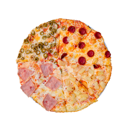 PIZZA 30 QUATTRO STAGIONI - Pizza QUATTRO STAGIONI — tomato, sýr, šunka, klobása a ananas. Šťavnatá, čerstvá, přímo k vám domů. Objednej online!