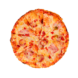 PIZZA 49 PEPEROCINO - Pizza PEPEROCINO — tomato, sýr, česnek, paprikový salám a slanina. Šťavnatá, čerstvá, přímo k vám domů. Objednej online!