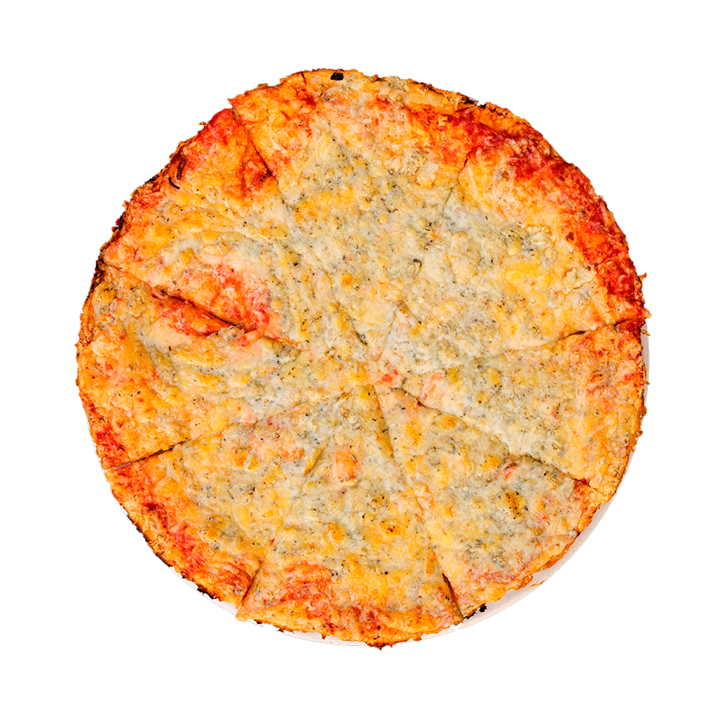PIZZA 59 QUATTRO FORMAGGI - Pizza QUATTRO FORMAGGI — tomato, sýr, uzený sýr a mozzarella. Šťavnatá, čerstvá, přímo k vám domů. Objednej online!