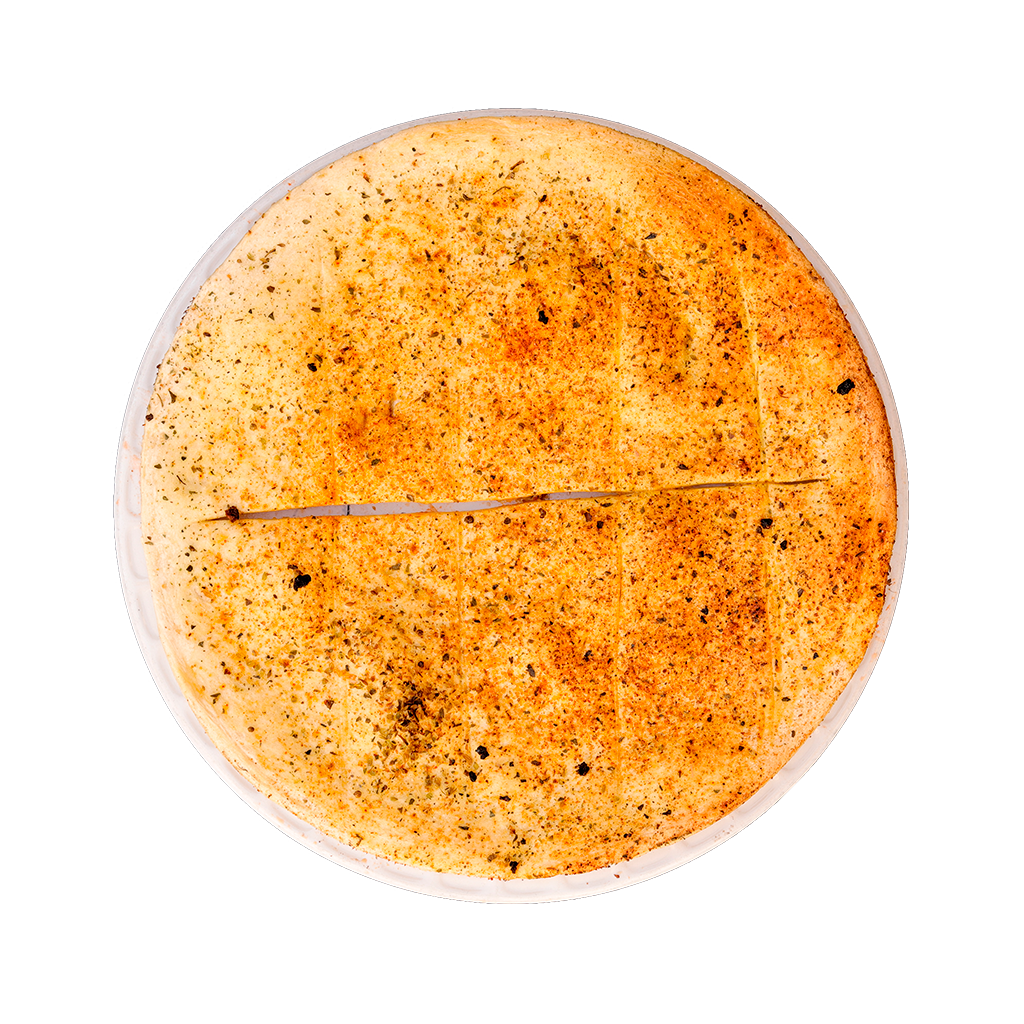 PIZZA CHLÉB 67 CHLÉB L (pouze velikost L) - Pizza CHLÉB L (pouze velikost L) — Pizza těsto a česnek. Šťavnatá, čerstvá, přímo k vám domů. Objednej online!