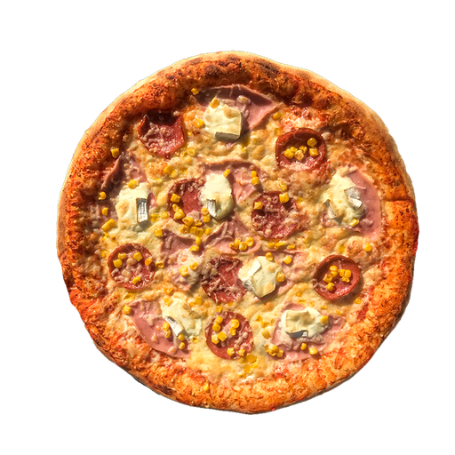 PIZZA S PLNĚNÝM OKRAJEM 68 PIENO DI DAVID - Pizza PIENO DI DAVID — tomato, uzený sýr, šunka a salám. Šťavnatá, čerstvá, přímo k vám domů. Objednej online!